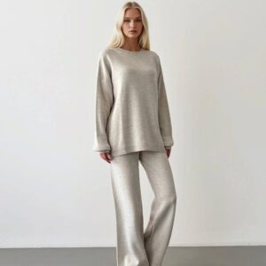 Bege Serene Knit Co-ord - 1