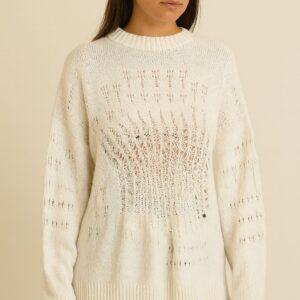 ivory knit pullover