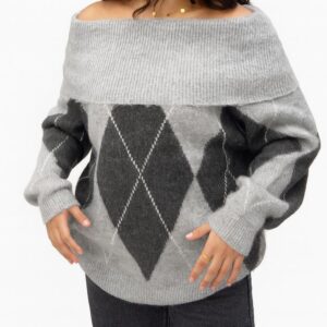 aspen off shoulder knit