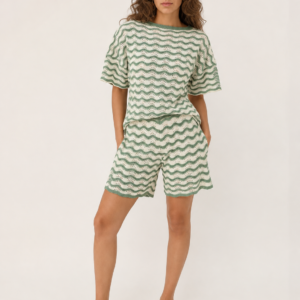 wave knit lounge set